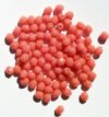 100 4mm Faceted Opaque Dark Pink Firepolish Beads